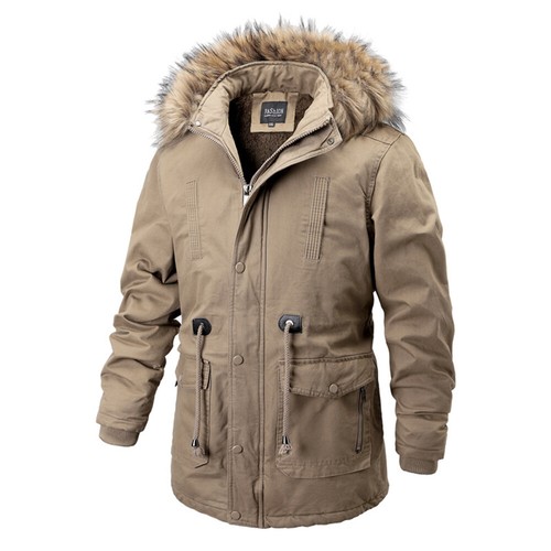 Hommes faux col fourrure veste - faux,